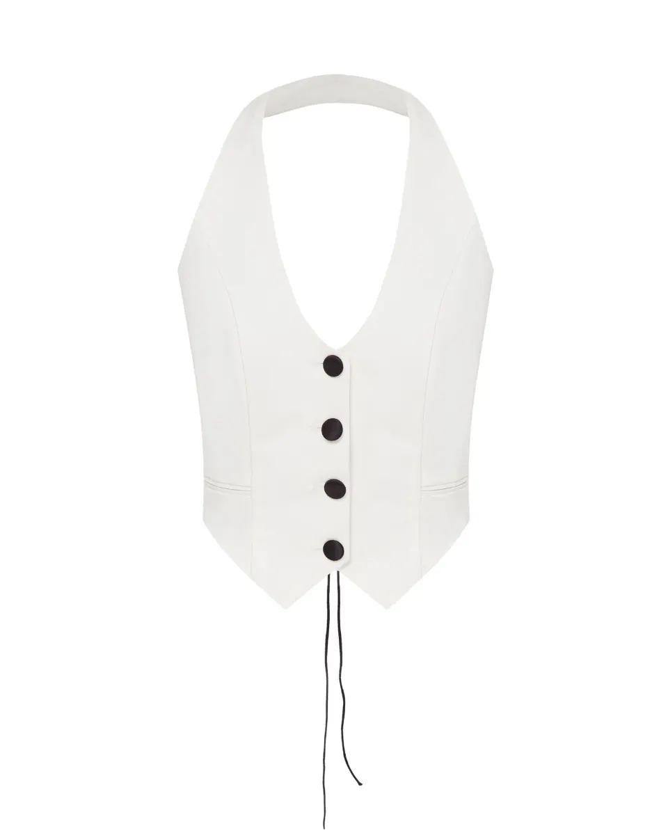 Vest with open back