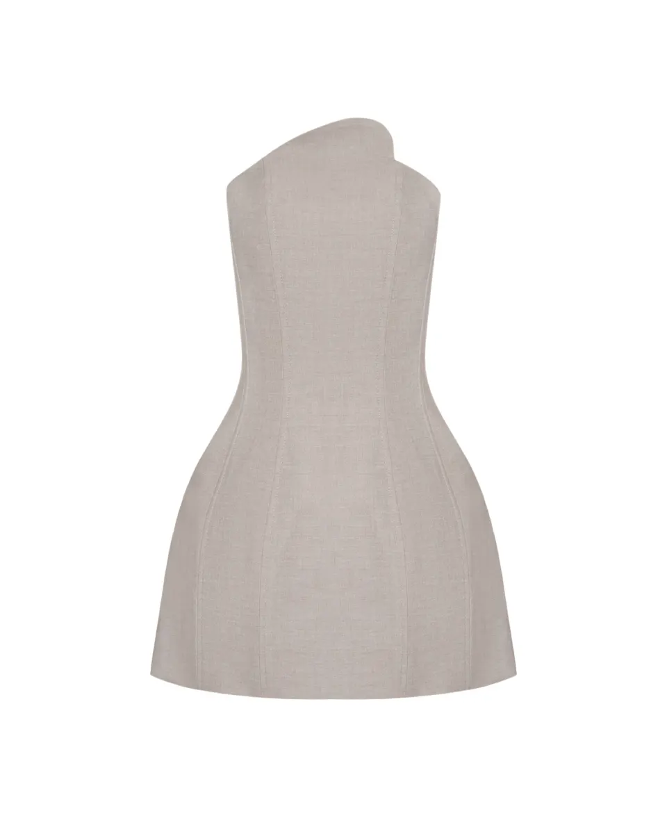 Asymmetric sculptural corset