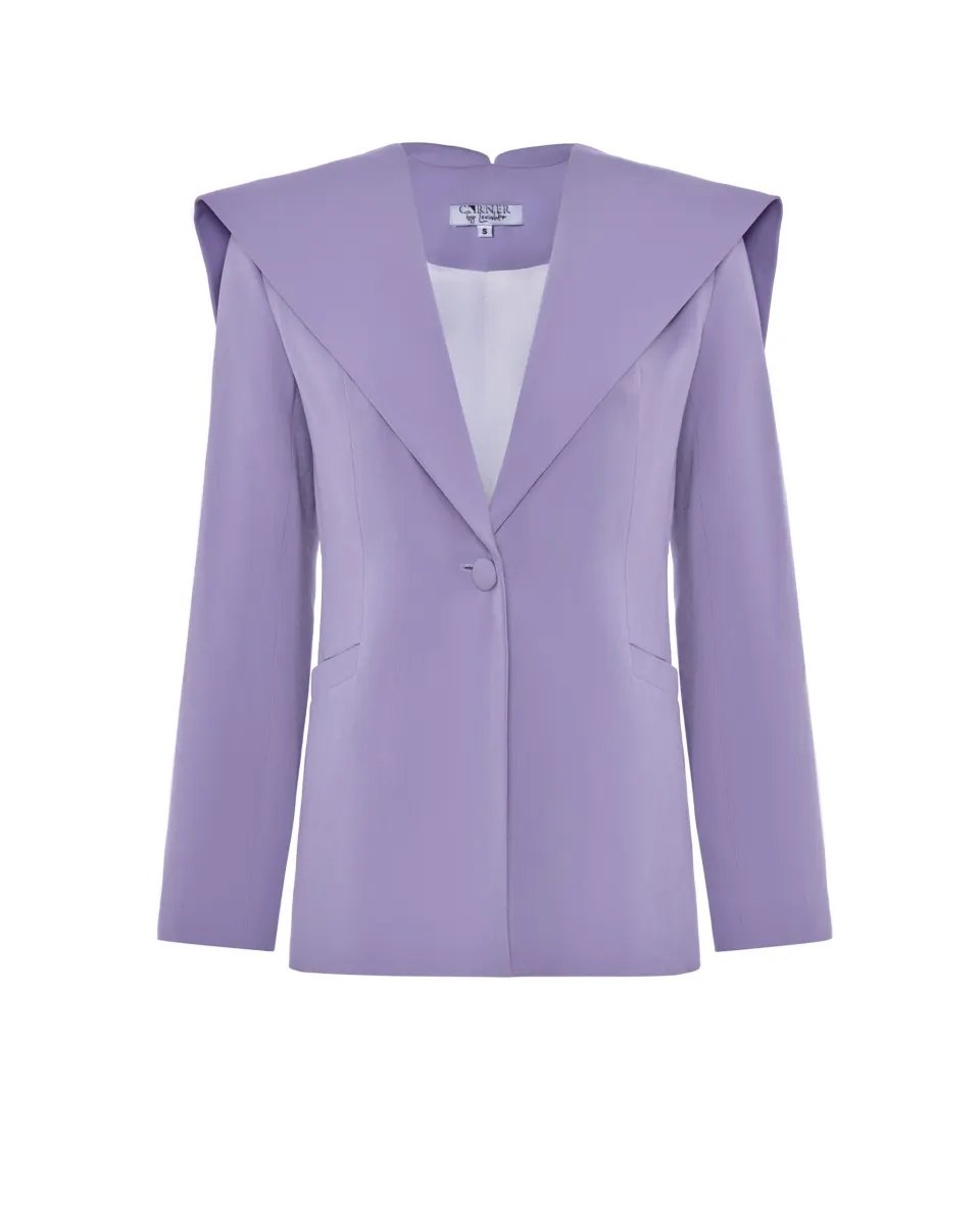 Single-breasted fitted jacket
