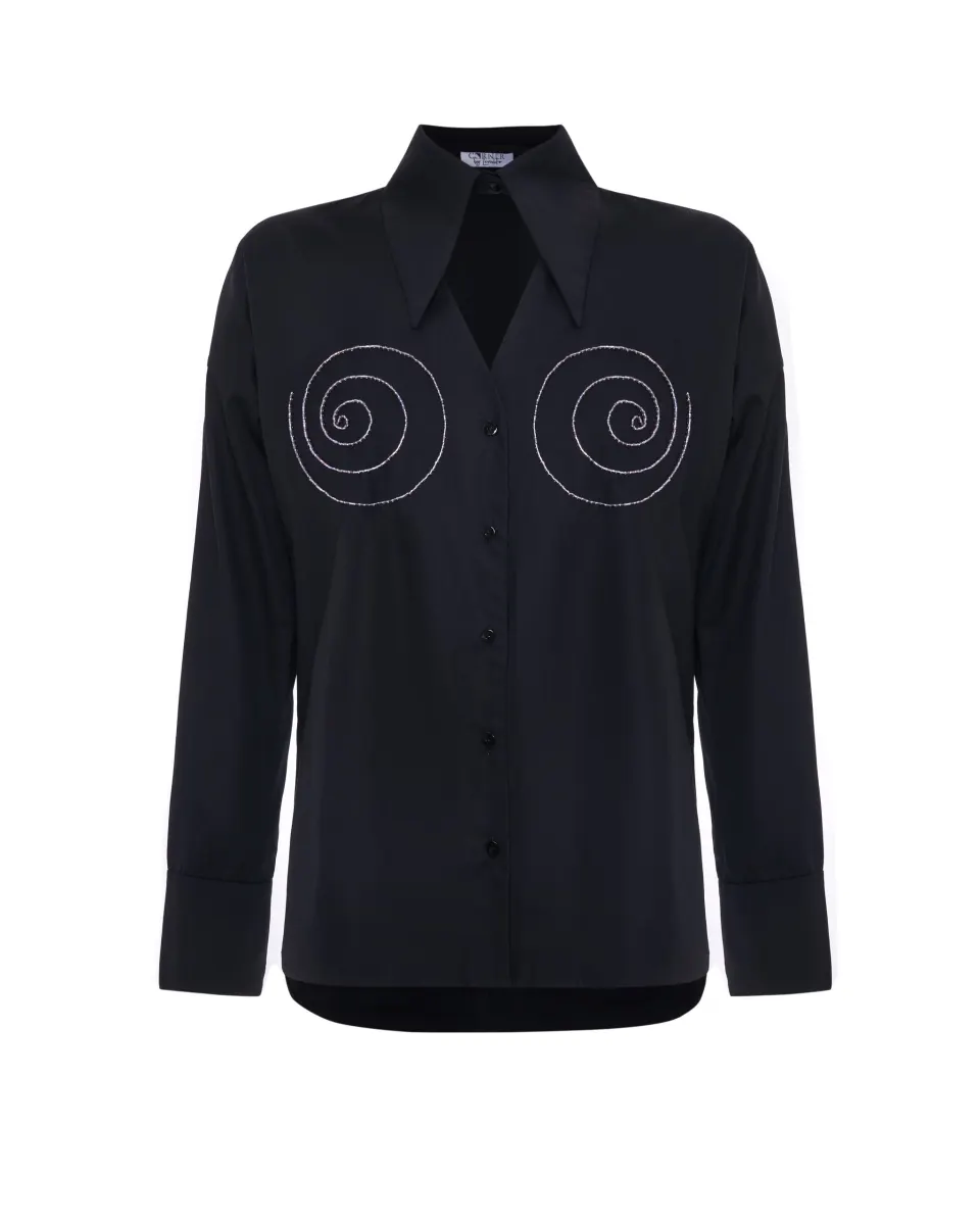 Shirt with embroidery