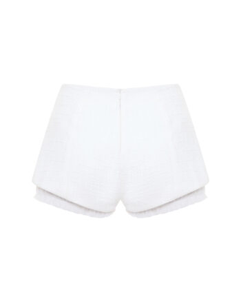 Textured cotton mini shorts 5