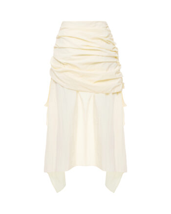 Draped skirt with lace 5
