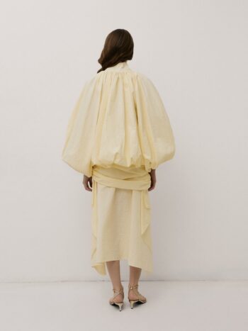 Draped skirt with lace 3