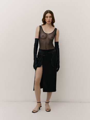 Skirt with lace pockets 2