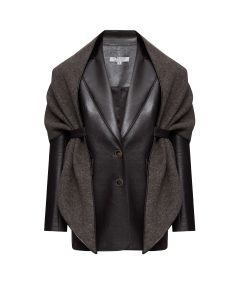 Жакет оверсайз зі знімною хусткою